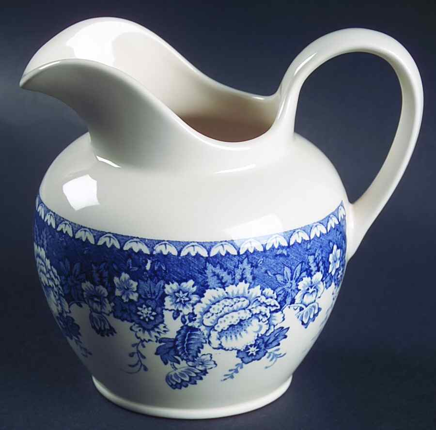 Blue & White Creamer by Mason's-1