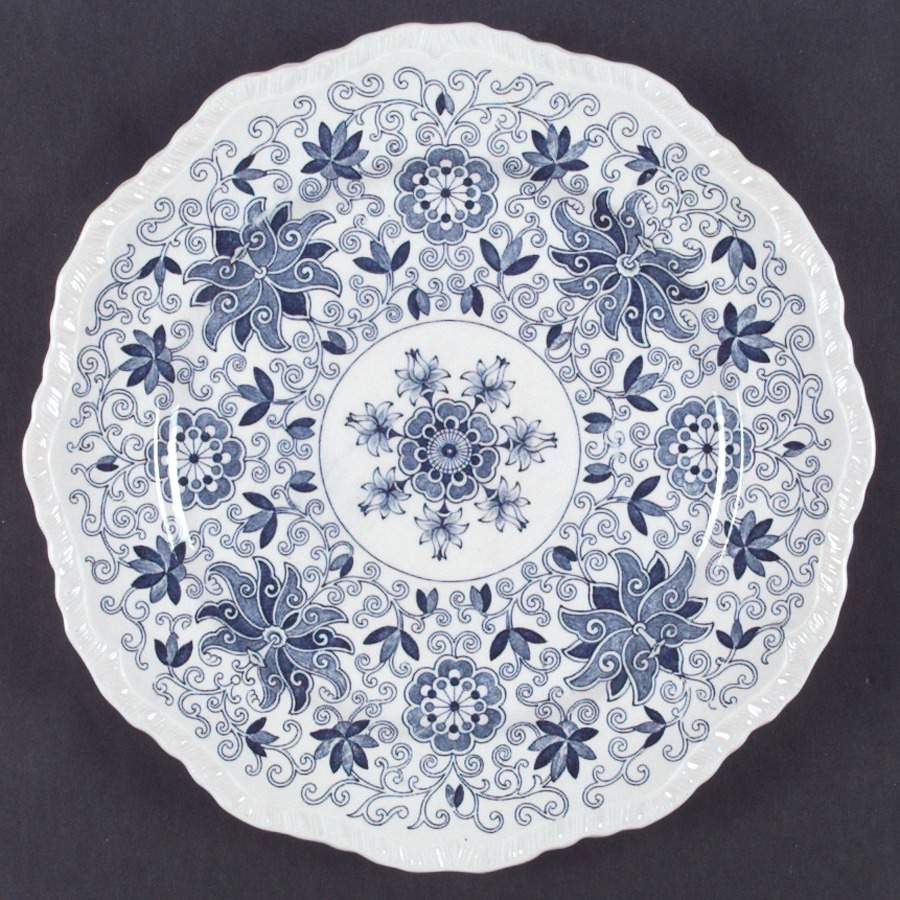 Bow Bells Blue Large Dinner Plate by Mason's-1