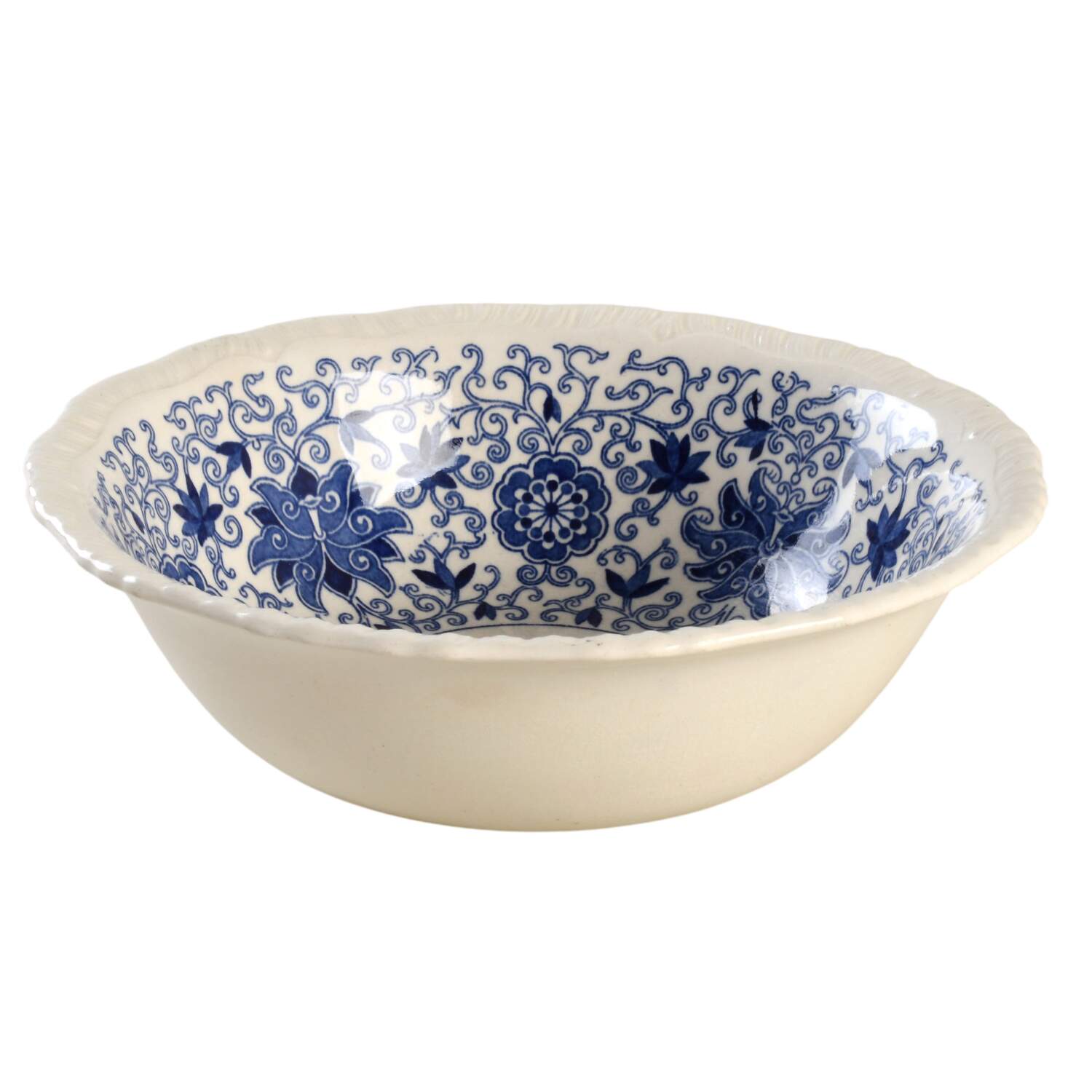 Bow Bells Blue 8" Round Vegetable Bowl by Mason's-1
