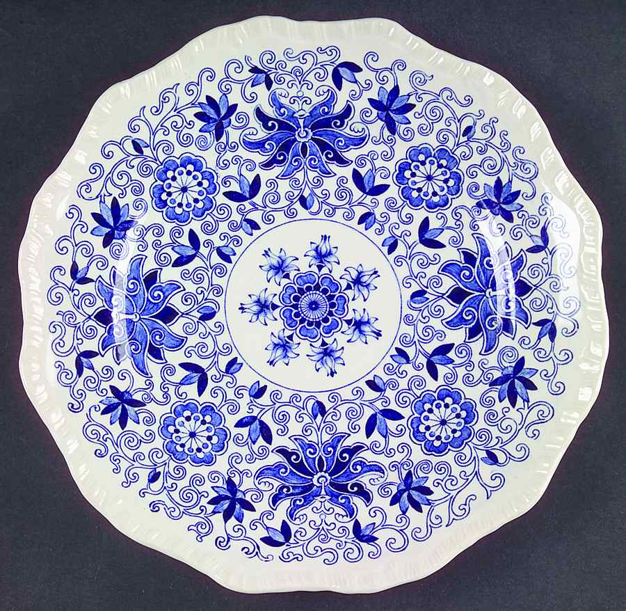 Bow Bells Blue Salad Plate by Mason's-1