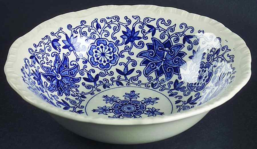 Bow Bells Blue Coupe Cereal Bowl by Mason's-1