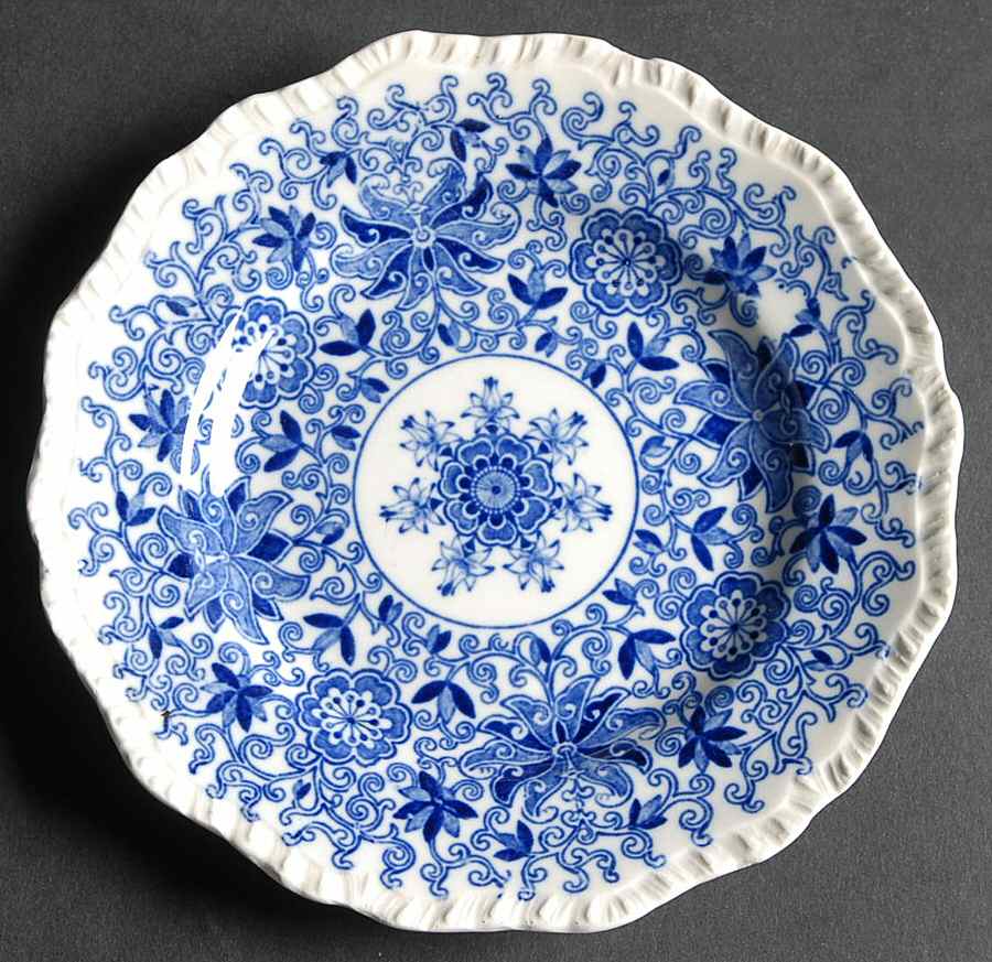 Bow Bells Blue Bread & Butter Plate by Mason's-1
