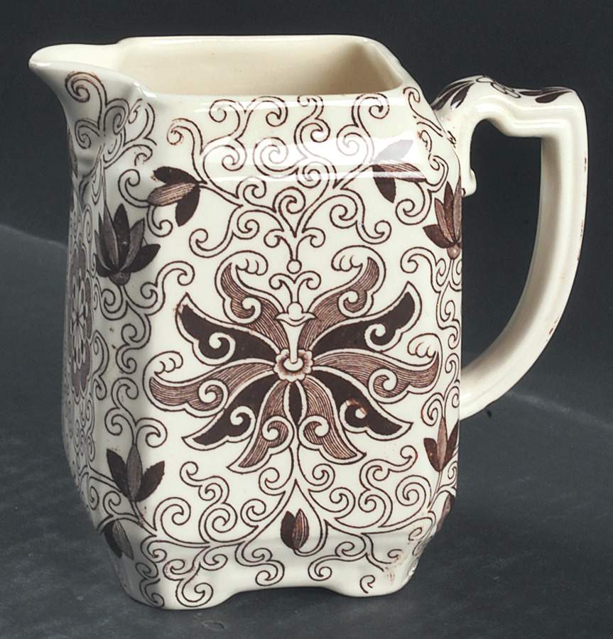 Bow Bells Brown Square Creamer by Mason's-1