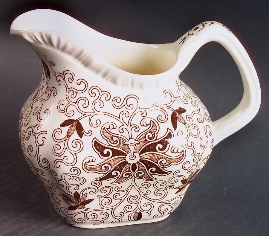 Bow Bells Brown Creamer by Mason's-1