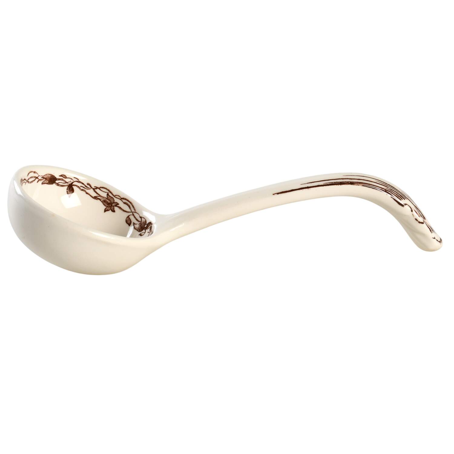 Bow Bells Brown Solid Piece Sauce Ladle by Mason's-1
