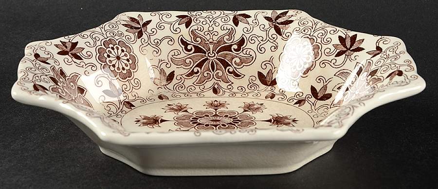 Bow Bells Brown Medium Sweet Meat Dish by Mason's-1