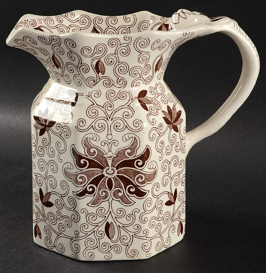 Bow Bells Brown 32 Oz Fenton Jug by Mason's-1