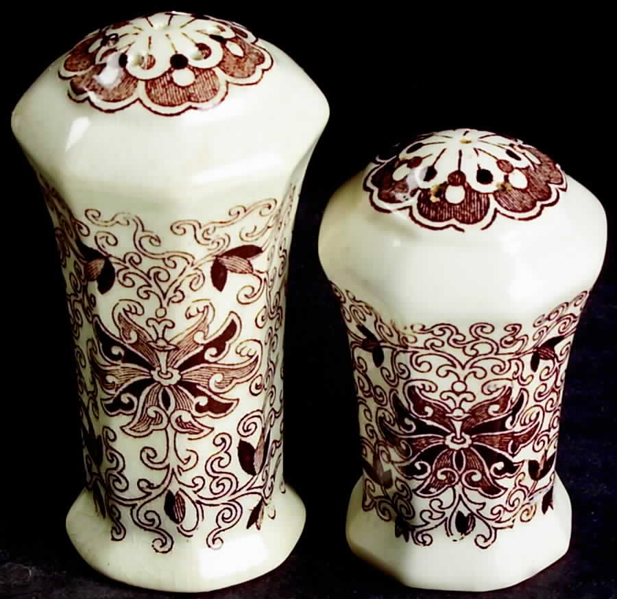 Bow Bells Brown Salt & Pepper Set by Mason's-1