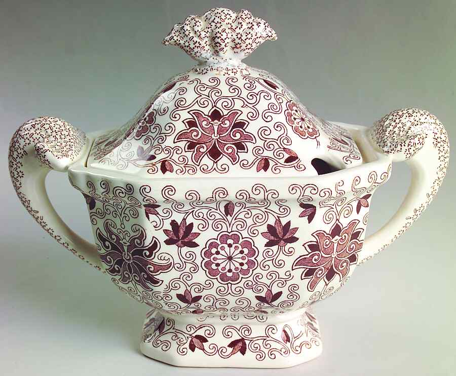 Bow Bells Brown Sauce Boat & Lid by Mason's-1
