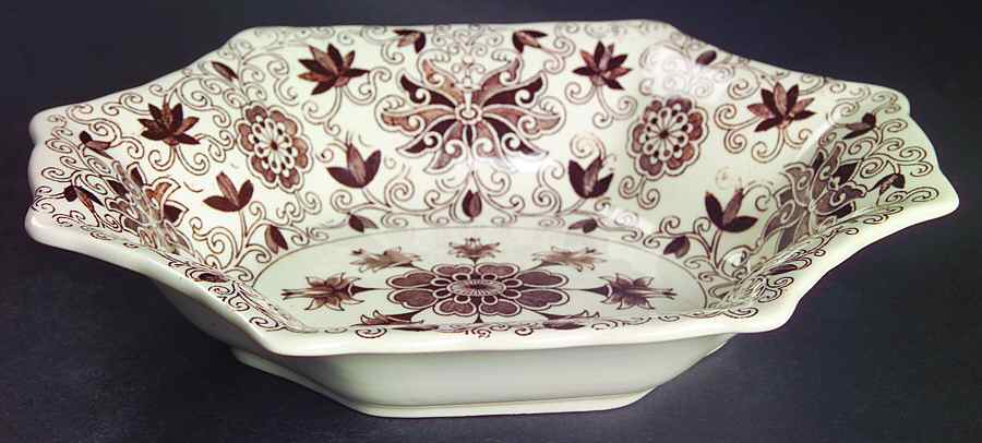 Bow Bells Brown Large Sweet Meat Dish by Mason's-1