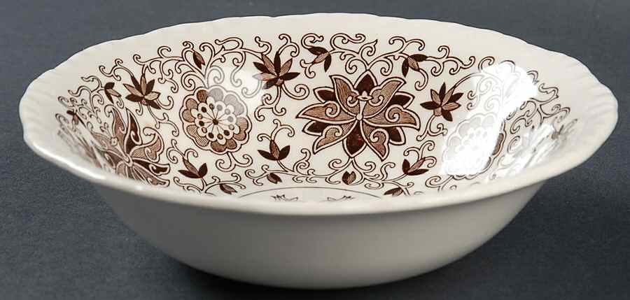 Bow Bells Brown Coupe Cereal Bowl by Mason's-1