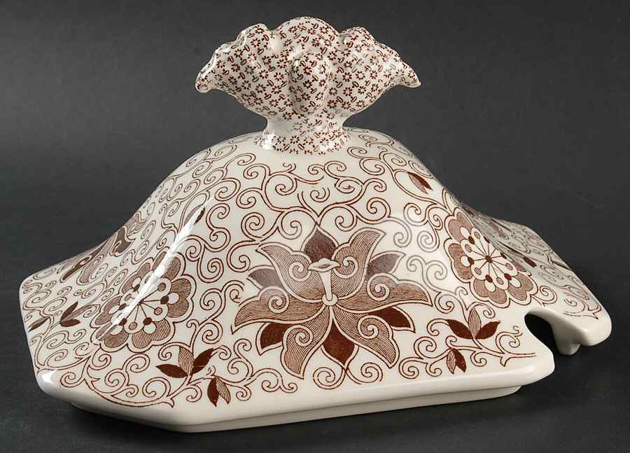 Bow Bells Brown Lid for Tureen by Mason's-1