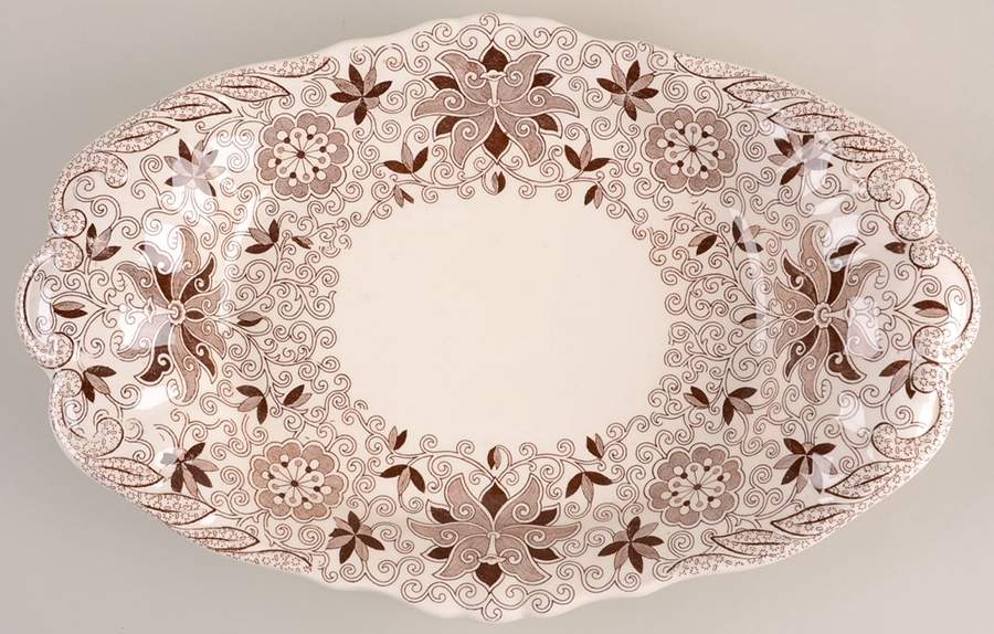 Bow Bells Brown Underplate for Tureen by Mason's-1