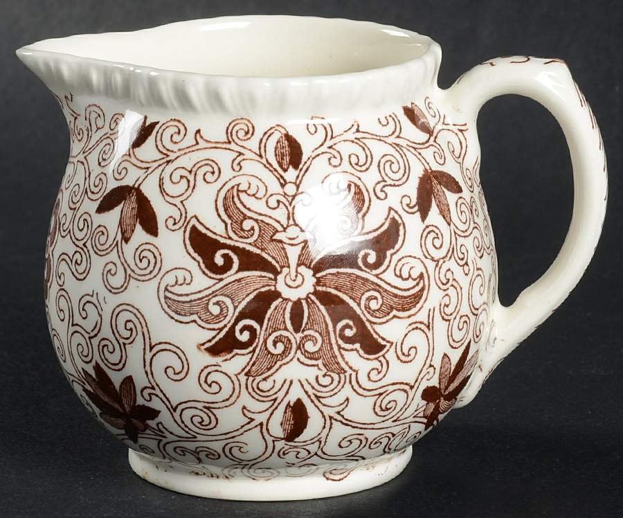 Bow Bells Brown Mini Creamer by Mason's-1