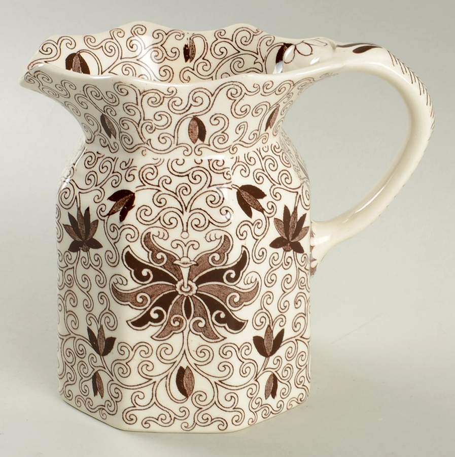 Bow Bells Brown 24 Oz Fenton Jug by Mason's-1