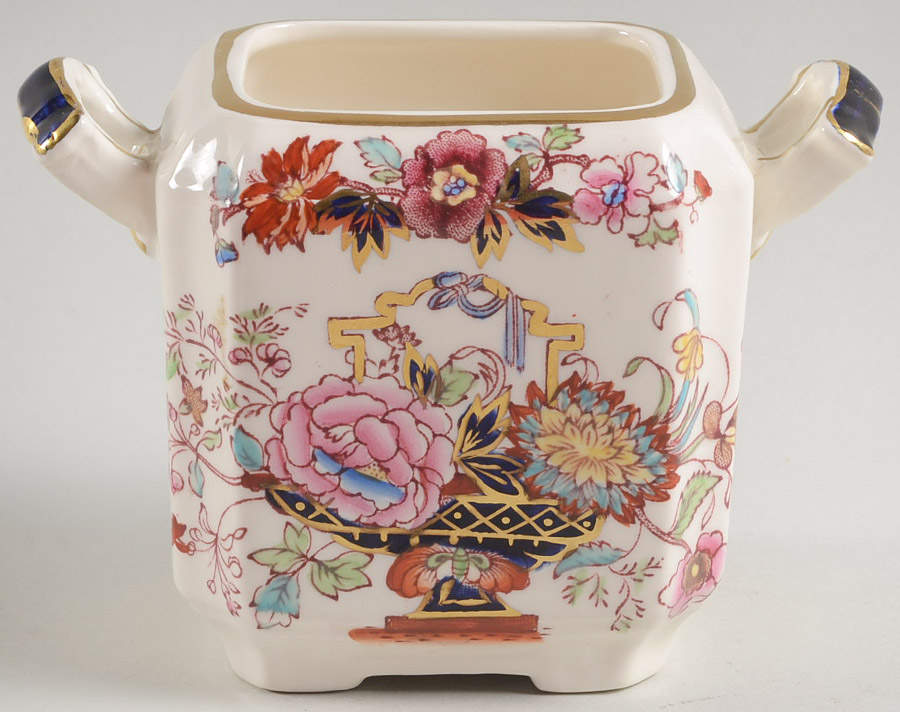 Brocade Sugar Bowl No Lid by Mason's-1