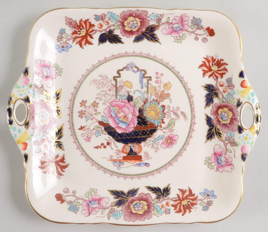 Brocade Handled Cake Plate by Mason's-1