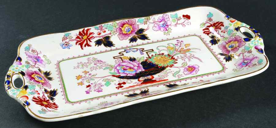 Brocade Large Sandwich Tray by Mason's-1