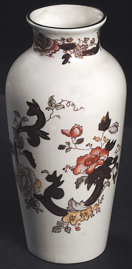 Brown Velvet 8" Vase by Mason's-1