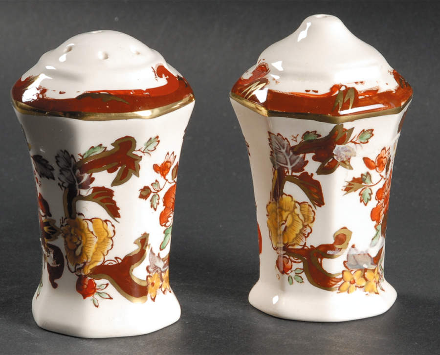 Brown Velvet Salt & Pepper Set by Mason's-1