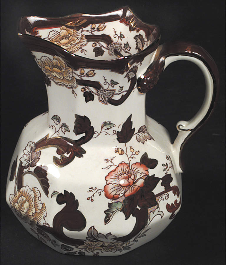 Brown Velvet Medium Hydra Jug by Mason's-1