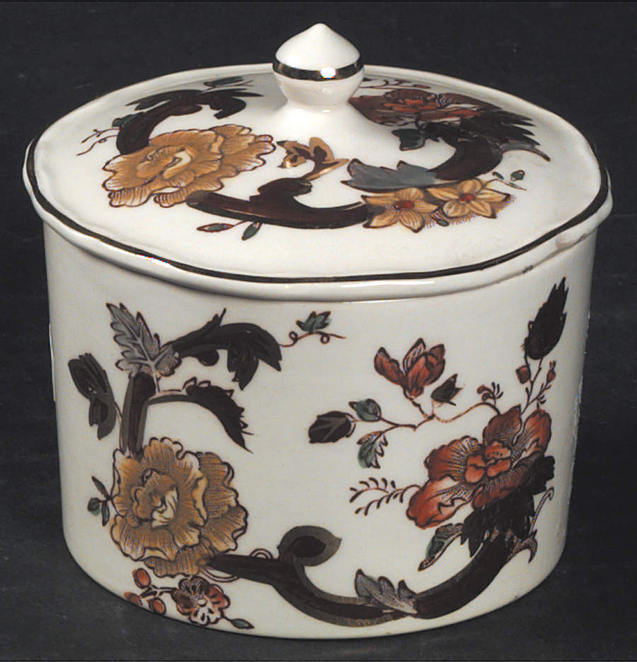 Brown Velvet Small Household Box by Mason's-1