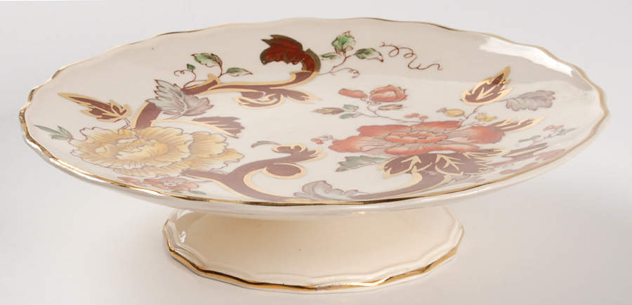 Brown Velvet Round Compote (Height X Width) by Mason's-1