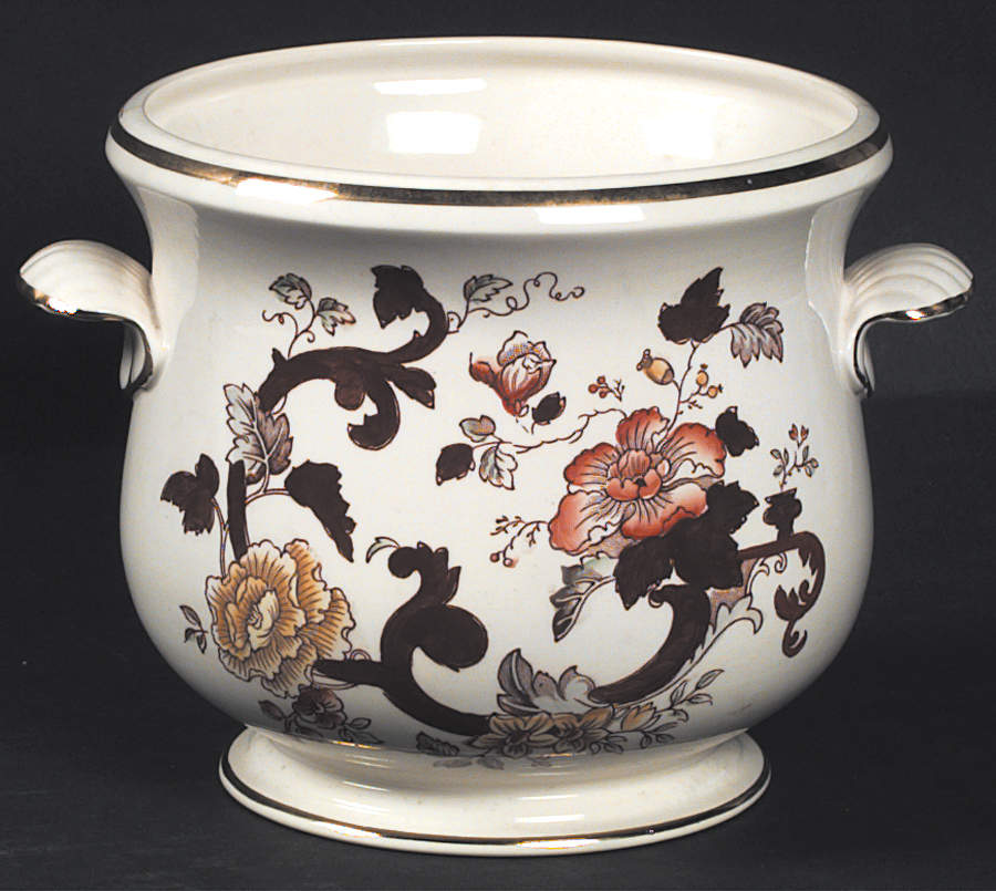 Brown Velvet Medium Cachepot by Mason's-1