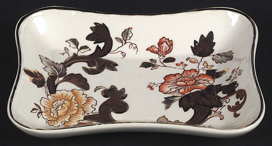 Brown Velvet 5" Sweet Dish Lorne by Mason's-1
