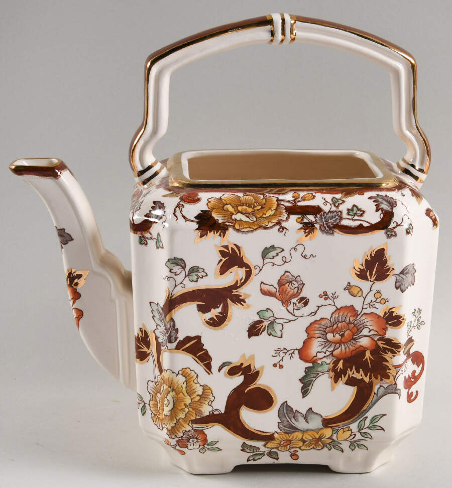 Brown Velvet Kettle No Lid by Mason's-1