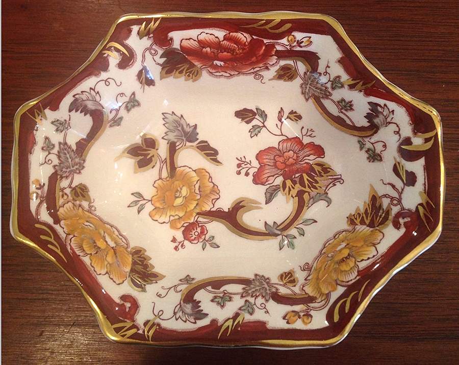 Brown Velvet Small Sweet Meat Dish by Mason's-1