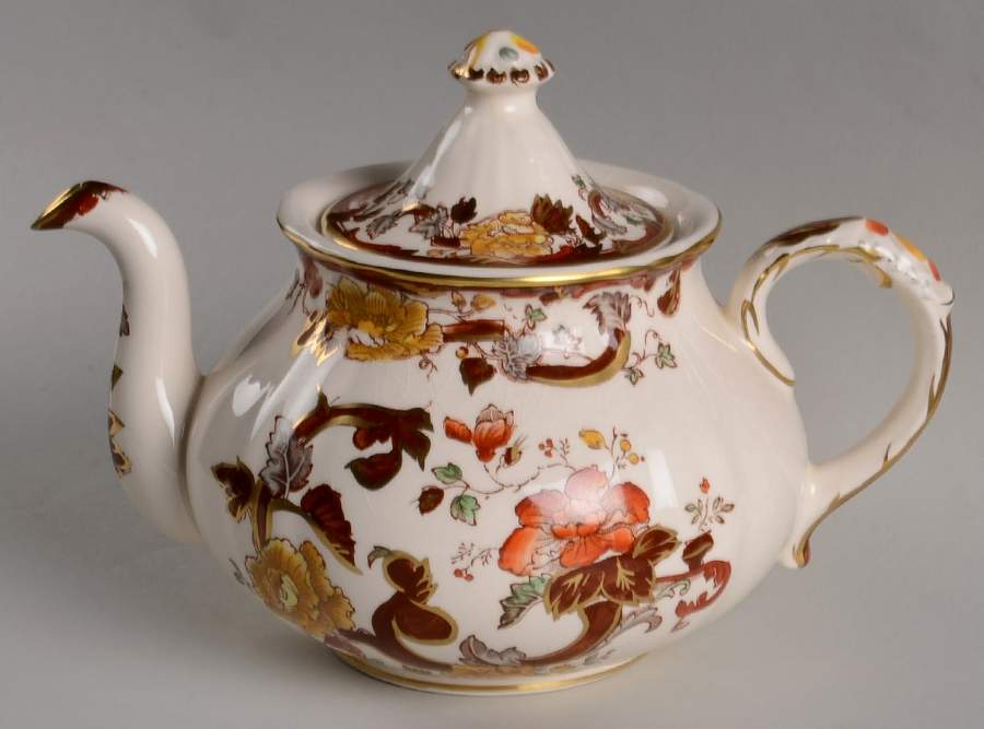 Brown Velvet Teapot & Lid by Mason's-1