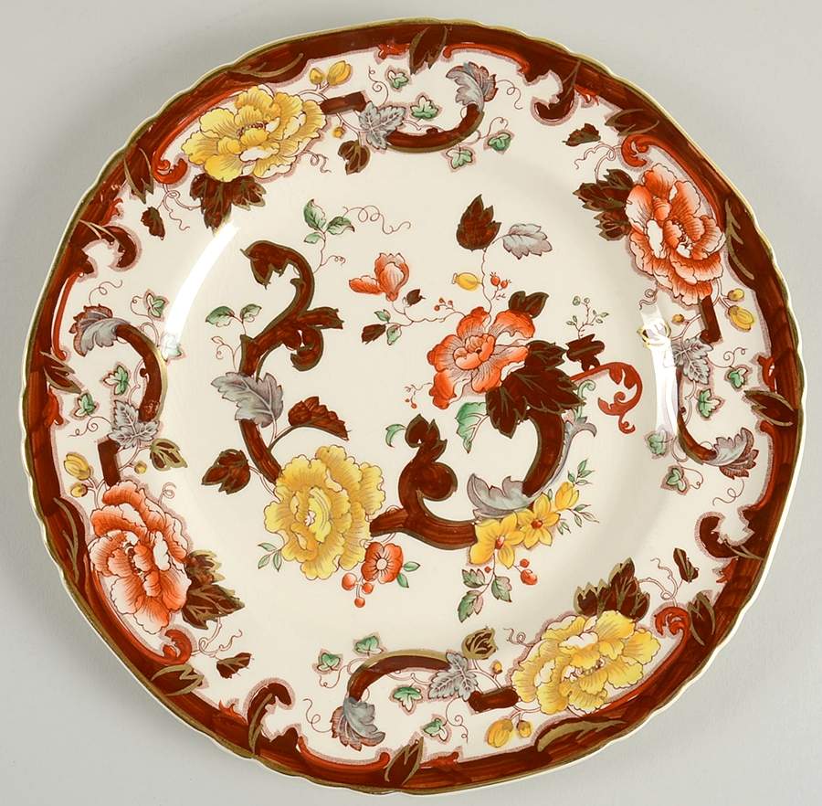 Brown Velvet Dinner Plate by Mason's-1