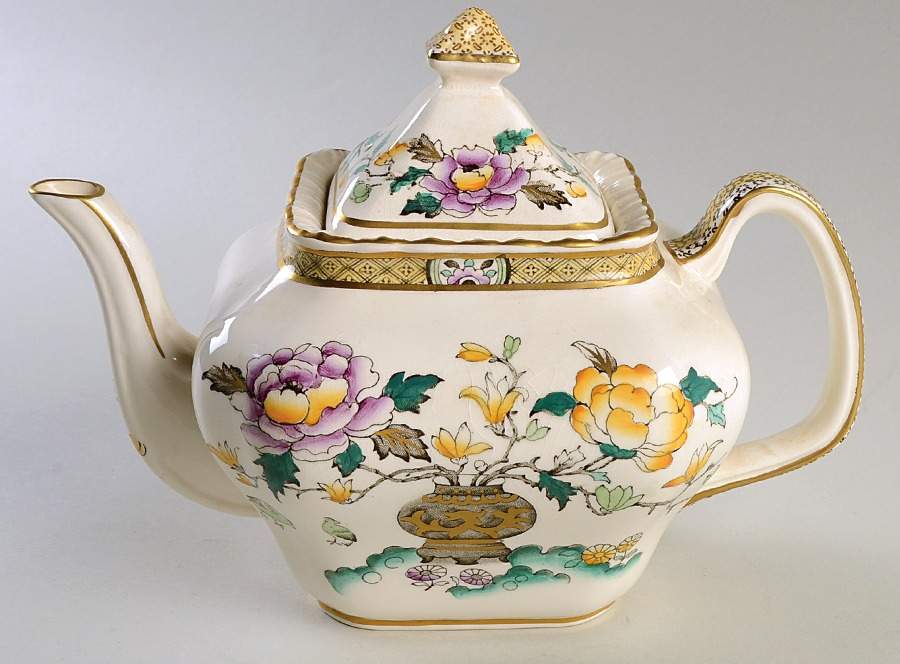 Chinese Peony Teapot & Lid by Mason's-1