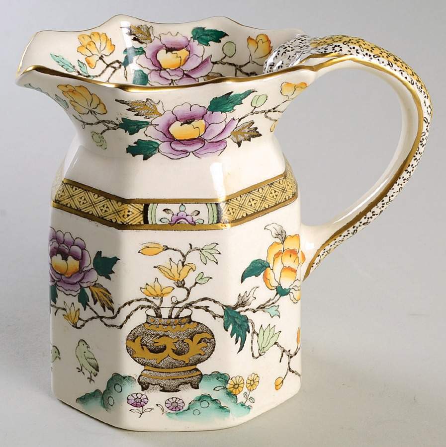 Chinese Peony Small Pitcher by Mason's-1