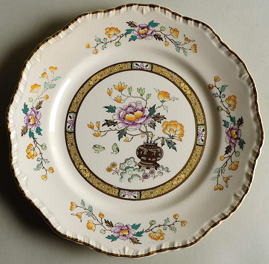 Chinese Peony Luncheon Plate by Mason's-1