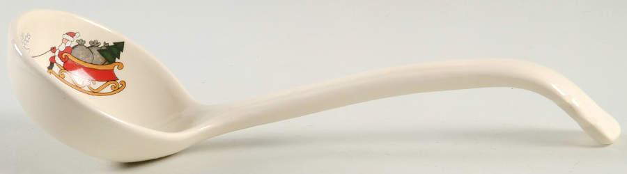Christmas Village Tureen Ladle by Mason's-1