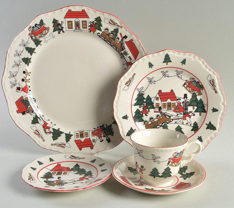 Christmas Village 40 Piece Set by Mason's-1