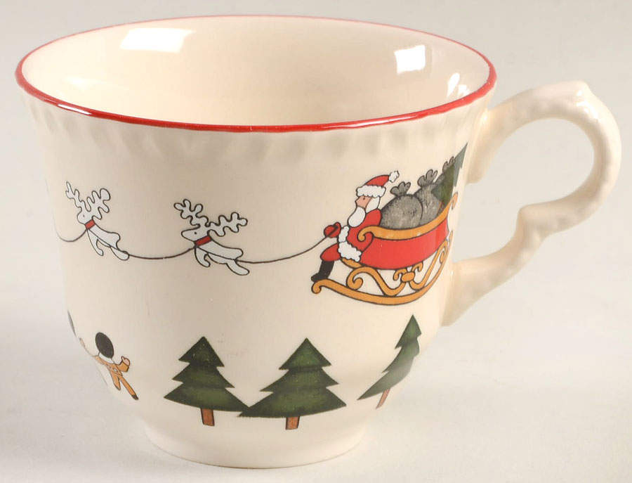 Christmas Village Flat Cup by Mason's-1