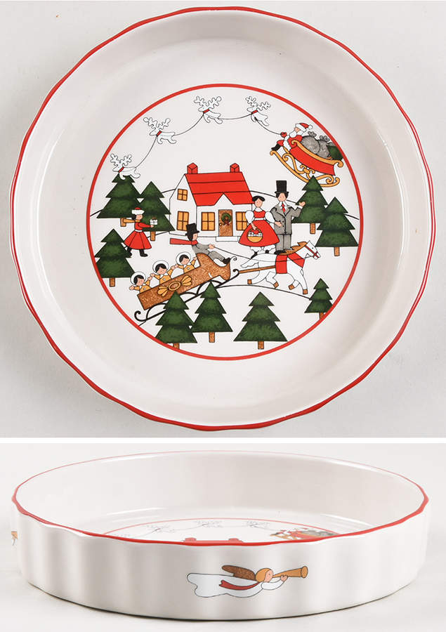 Christmas Village 7" Quiche by Mason's-1