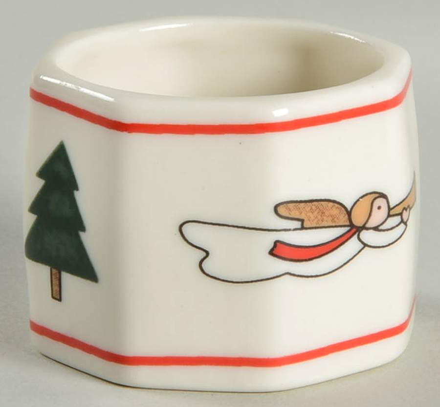 Christmas Village Napkin Ring by Mason's-1