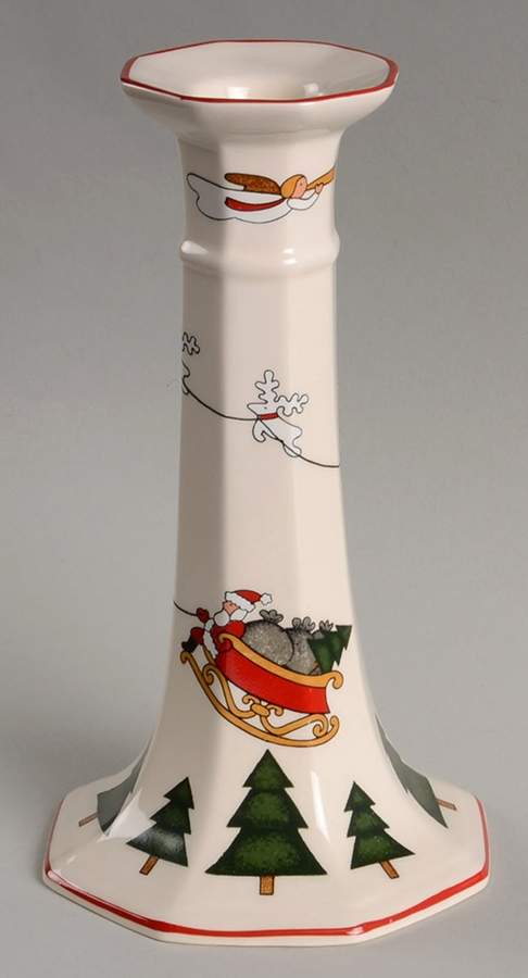 Christmas Village 6" Candlestick by Mason's-1