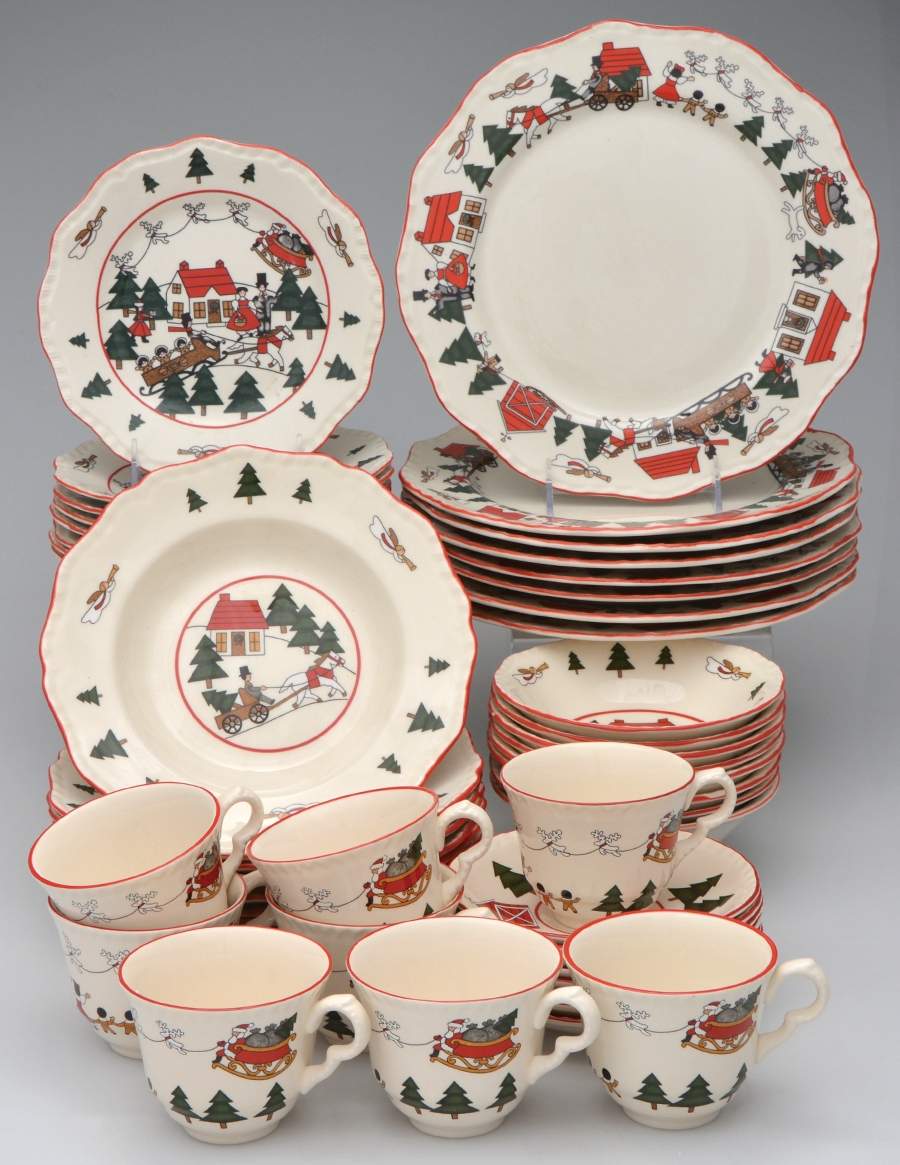 Christmas Village 48 Piece Set by Mason's-1