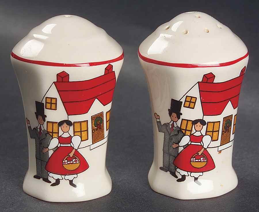 Christmas Village Salt & Pepper Set by Mason's-1