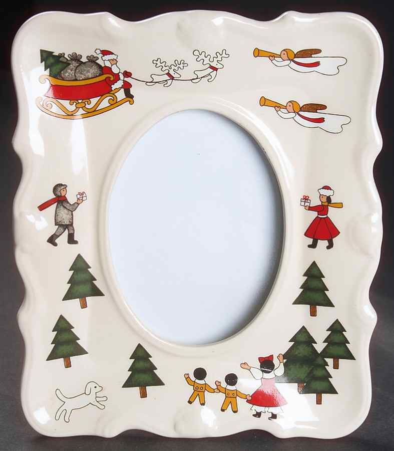 Christmas Village 6" Picture Frame by Mason's-1