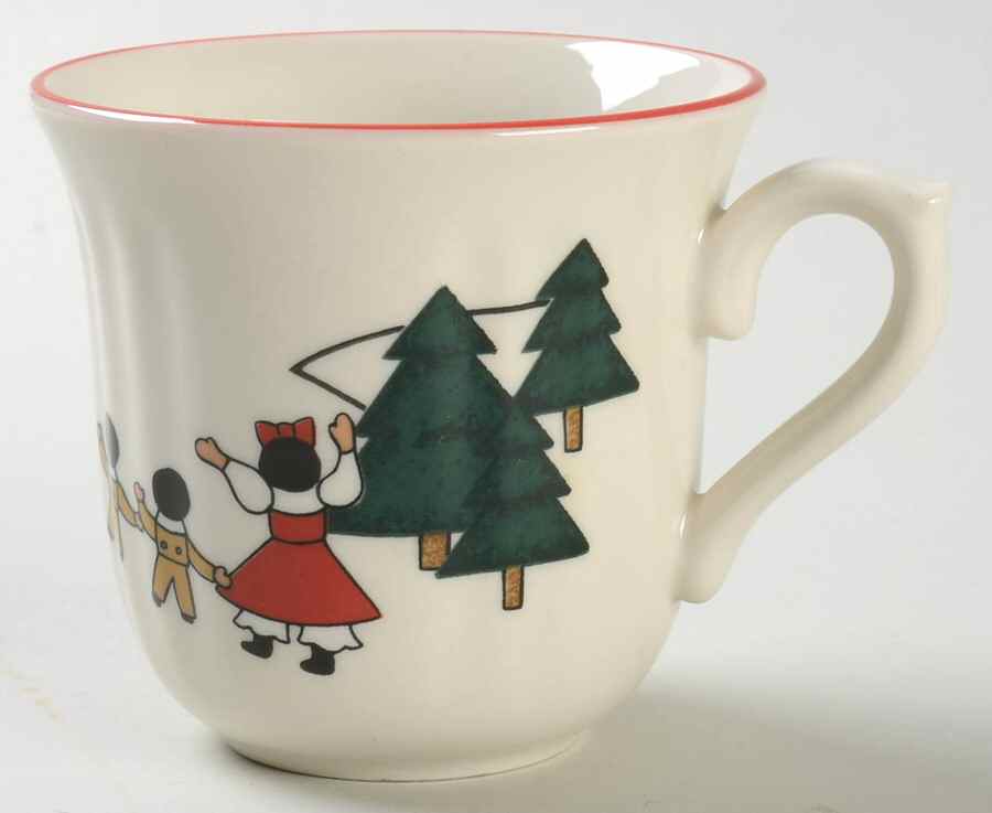 Christmas Village Flat Dutch Cup by Mason's-1