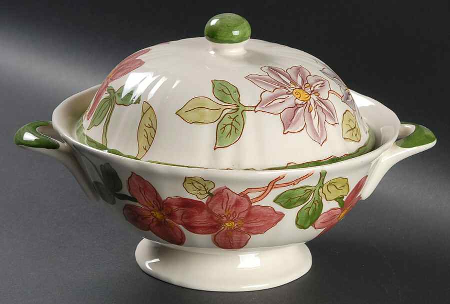 Clematis Round Covered Vegetable by Mason's-1