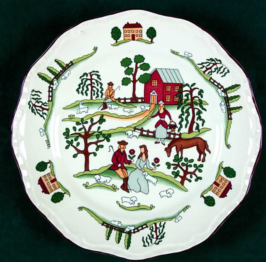 Country Lane Salad Plate by Mason's-1