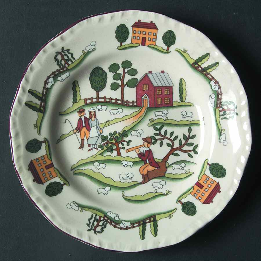 Country Lane Small Bread & Butter Plate by Mason's-1