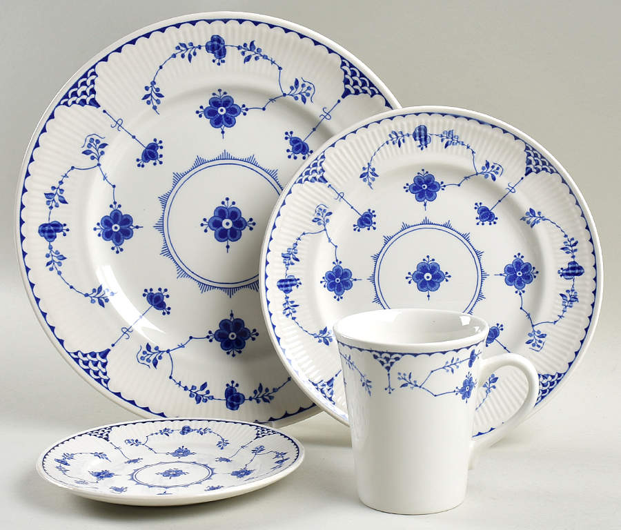 Denmark Blue 4 Piece Place Setting by Mason's-1